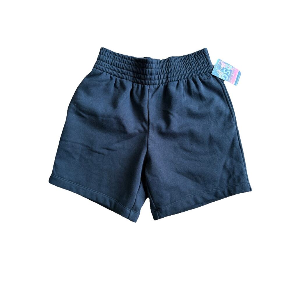 NWT DSG Women’s Everyday Long Fleece Shorts Pure Black Womens Size XS